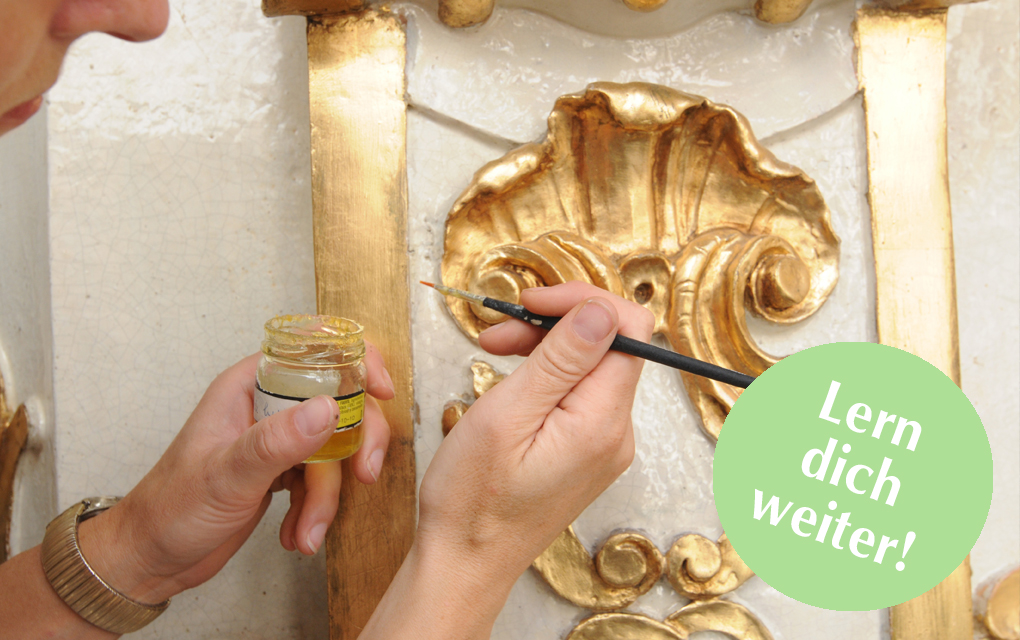 Grafik für -Lern‘ dich weiter: Vergolderin werden